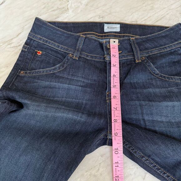 Hudson Y2K signature midrise bootcut jeans size 28 button flap back pockets - Picture 10 of 11